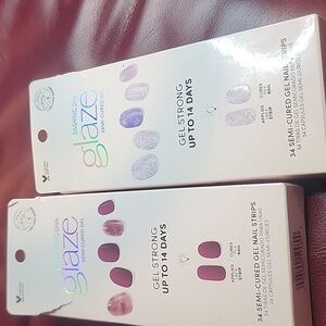 Lot Of Gel Nail Care: Nail Strips. Polish & Light.